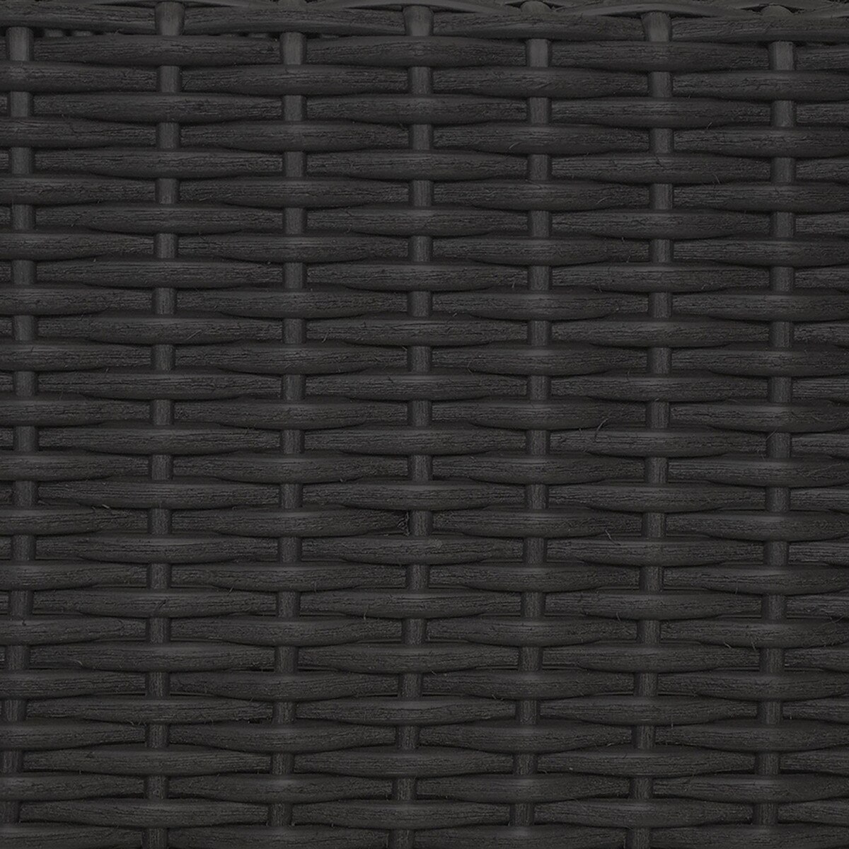 Wicker Planter with Trellis, black